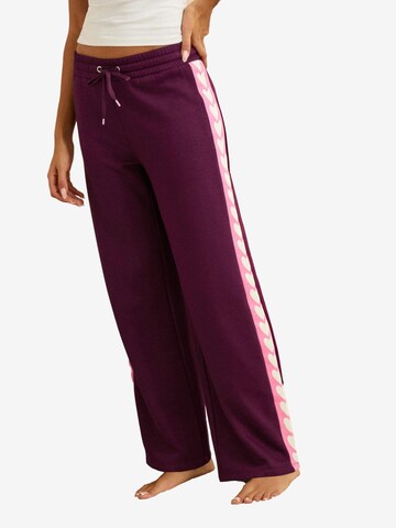 love & roses Voľný strih Nohavice - Červená: predná strana