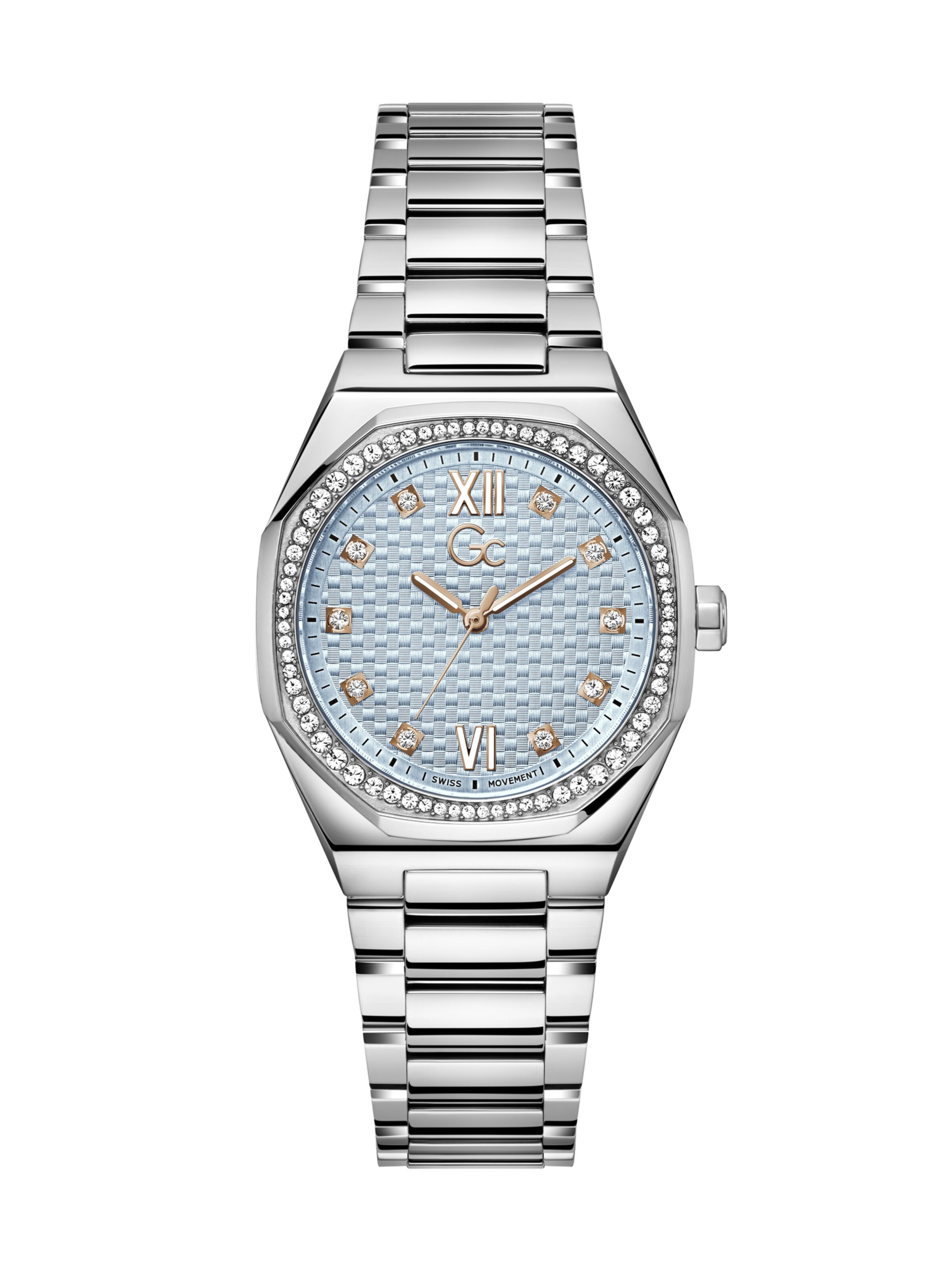 Gc Analogt ur 'Coussin Sleek' i sølv: forside