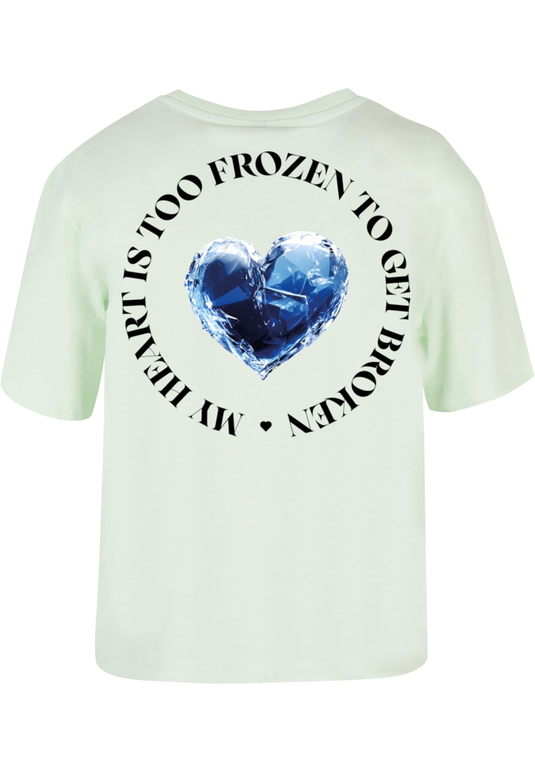 Maglietta 'Too Frozen' di Miss Tee in verde