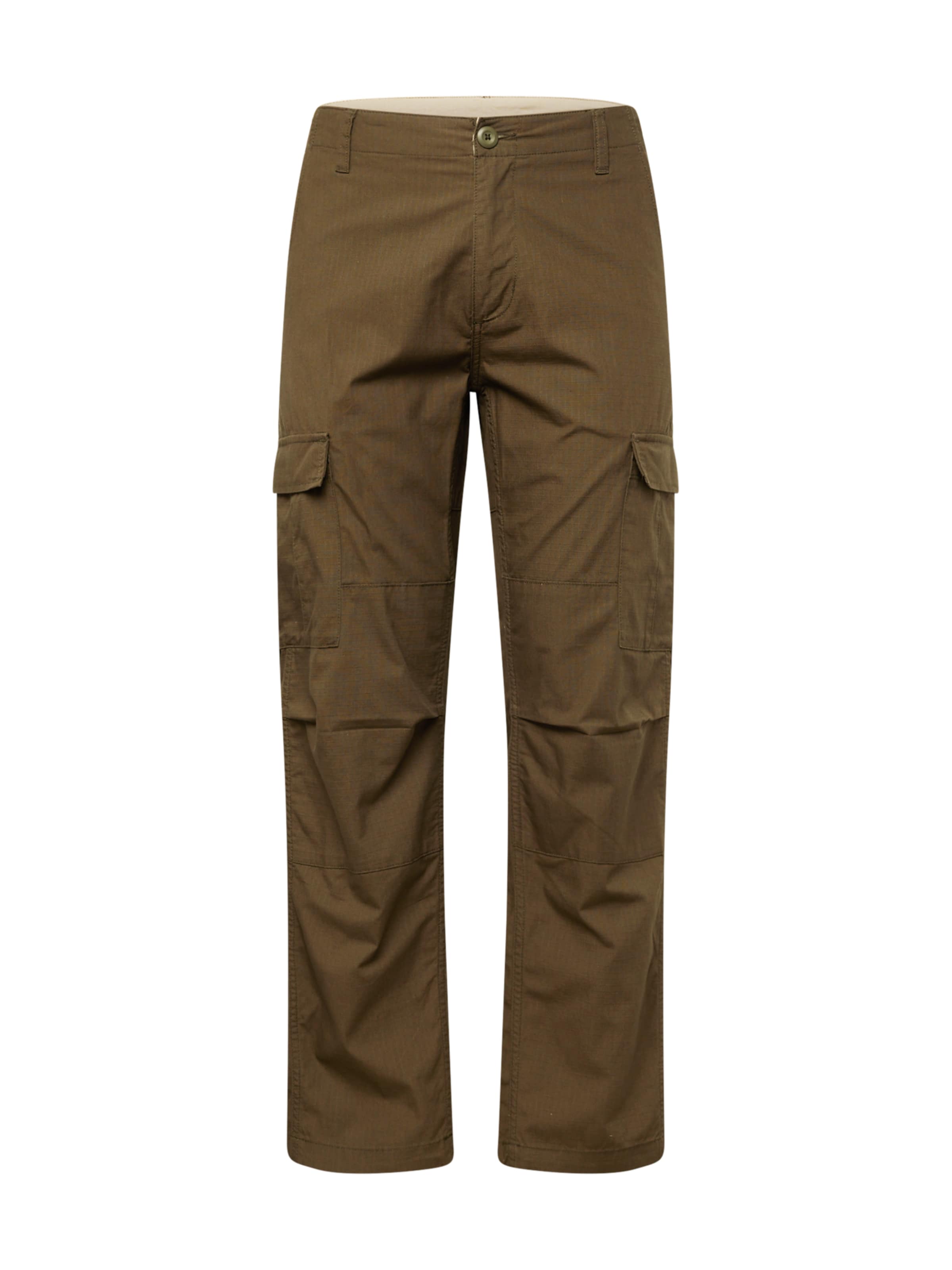 Carhartt WIP Loosefit Cargobukser 'Aviation' i grøn: forside