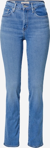 Jeans '724™ HIGH RISE STRAIGHT' di LEVI'S in blu: frontale