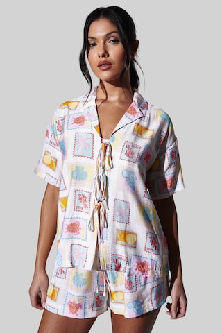 Camicia da notte di South Beach in colori misti: frontale