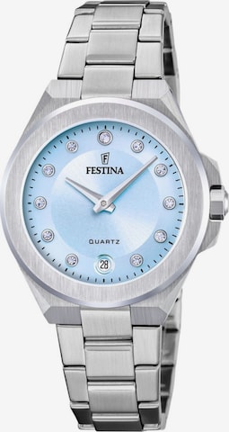 Montre à affichage analogique 'Festina - Date watch Mademoiselle - Quartz watch movement - Watch case width: 33 mm' FESTINA en bleu : devant