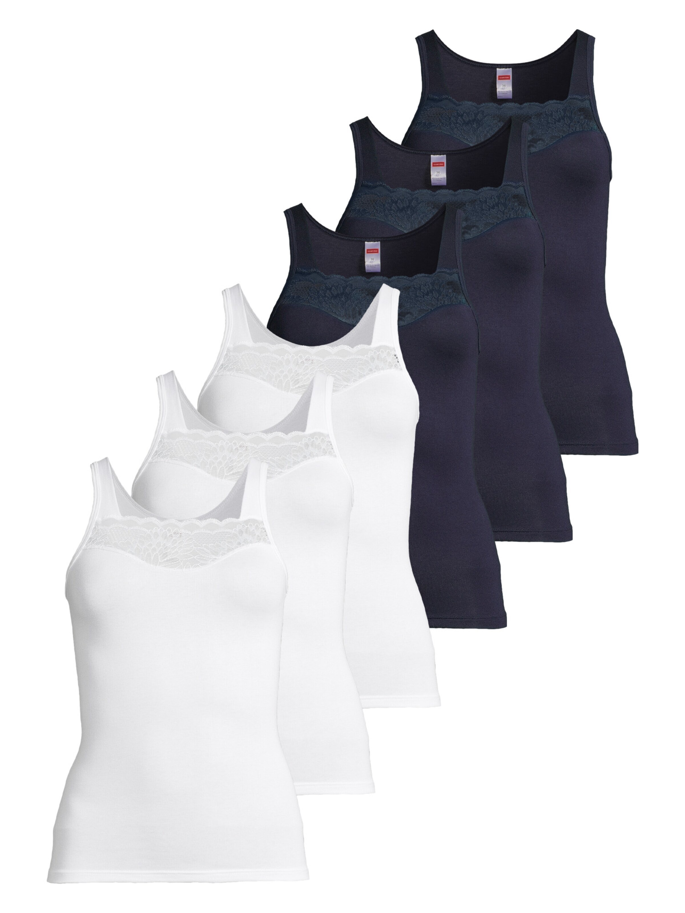 CON-TA Undershirt 'Modal' in Blue: front