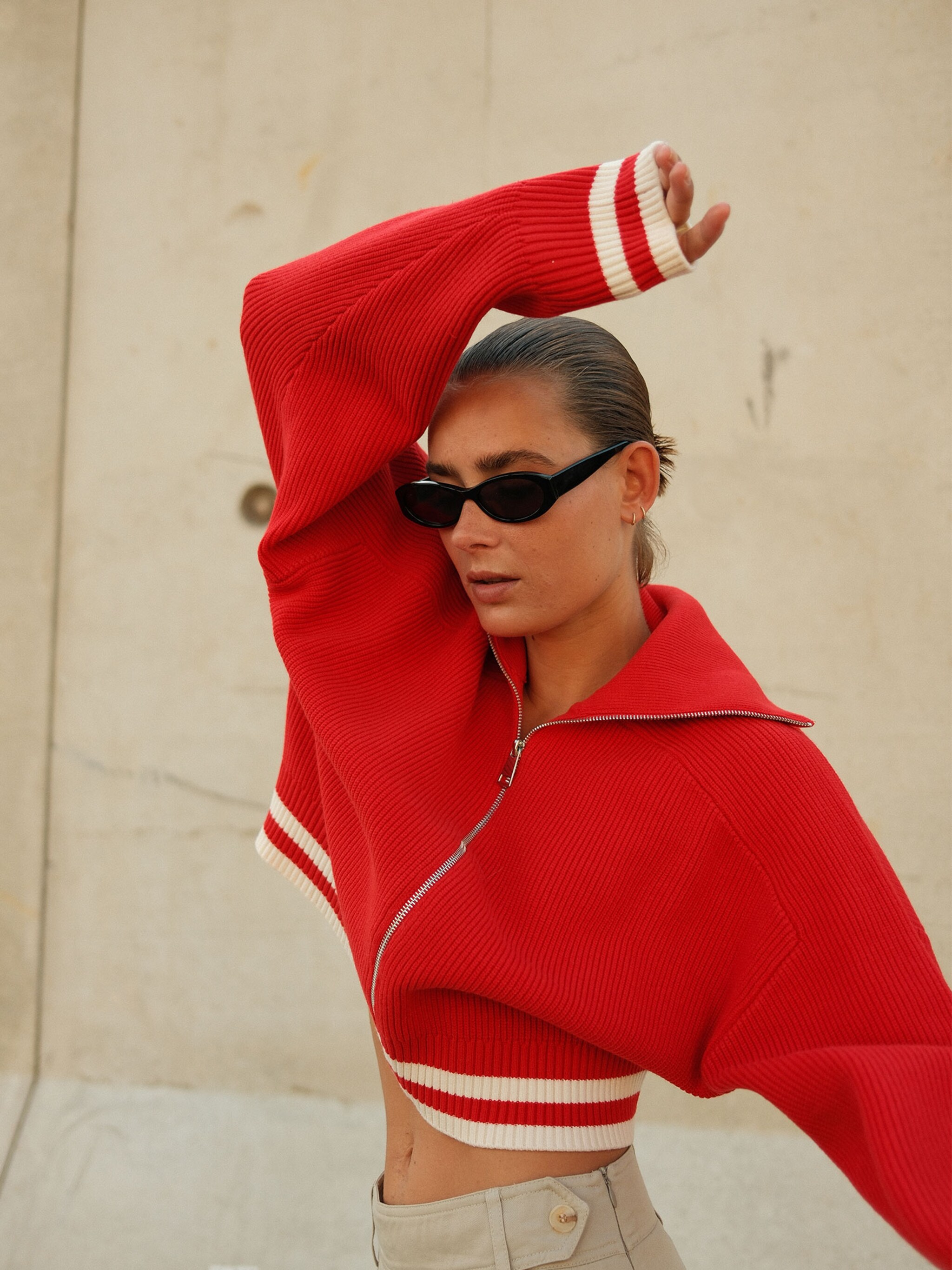 EDITED Neuheiten Strickjacke 'Lucila' rot