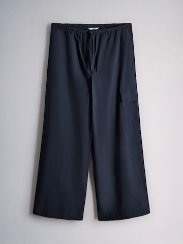 The Set - Pierna ancha Pantalón en azul