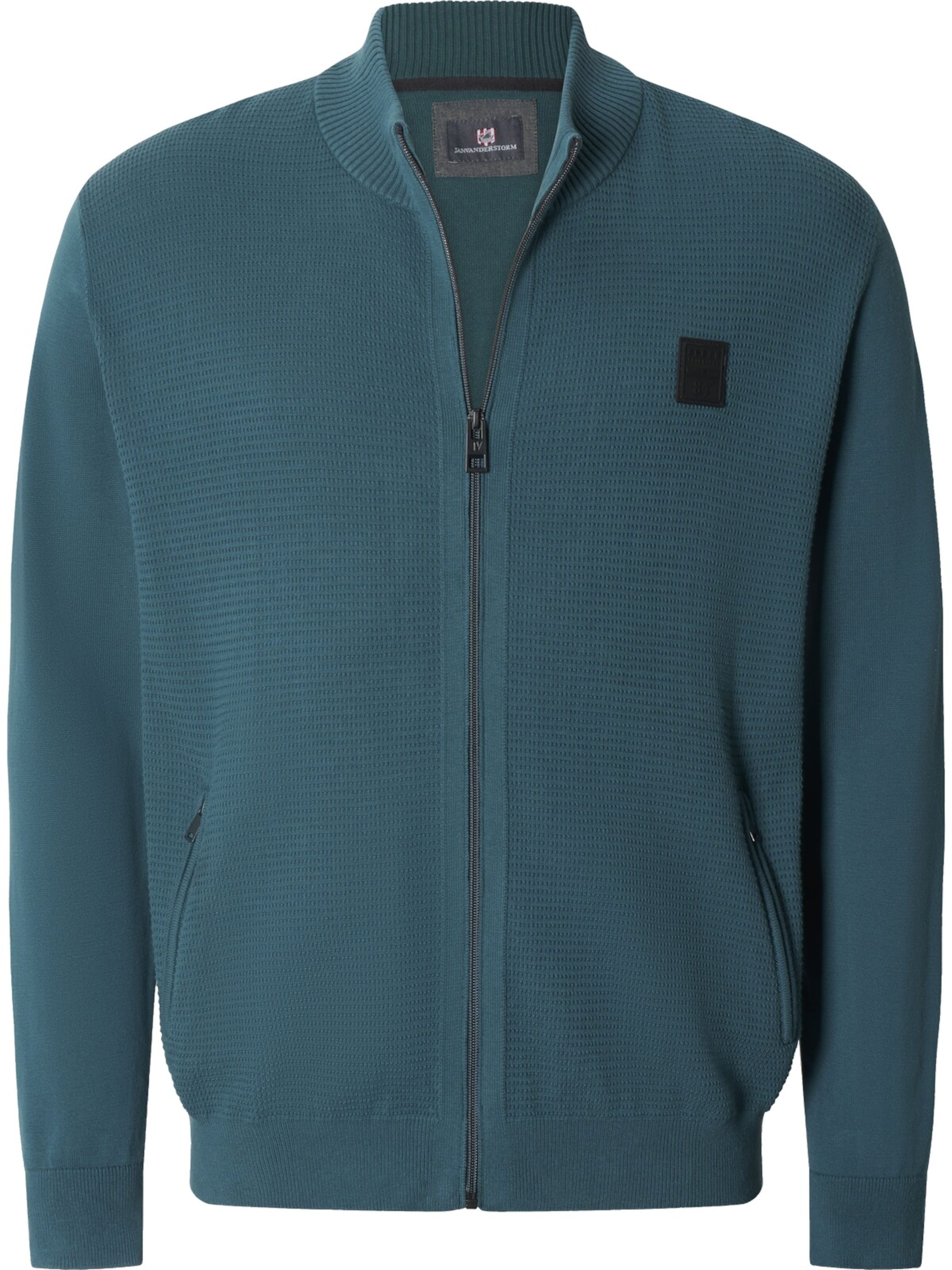 Jan Vanderstorm Strickjacke 'Ingar' in Braun: Vorderseite