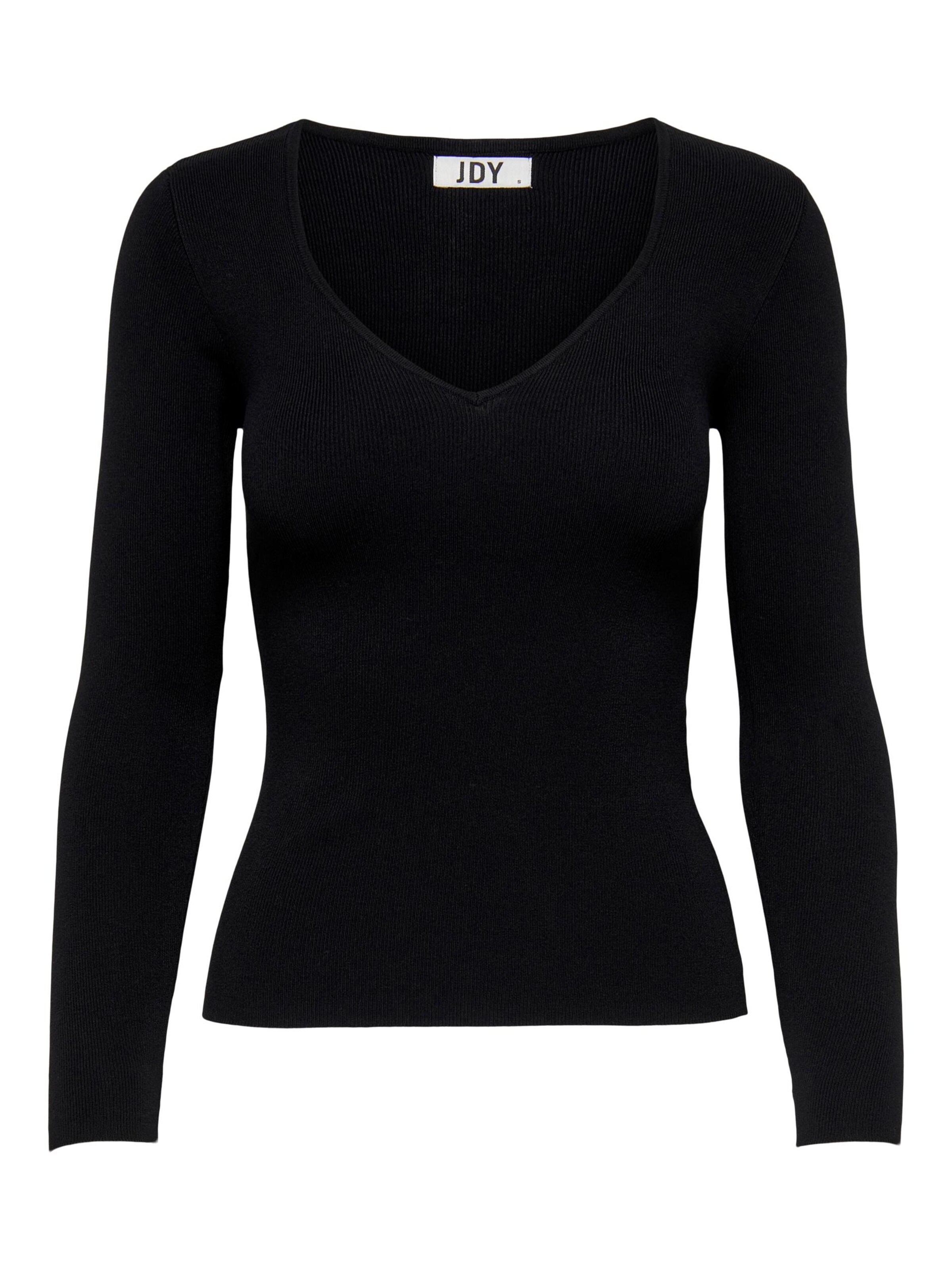 JDY Pullover 'CIRKELINE' in Schwarz: Vorderseite