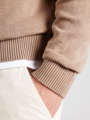 SELECTED HOMME Pullover 'SLHBERG' in Beige