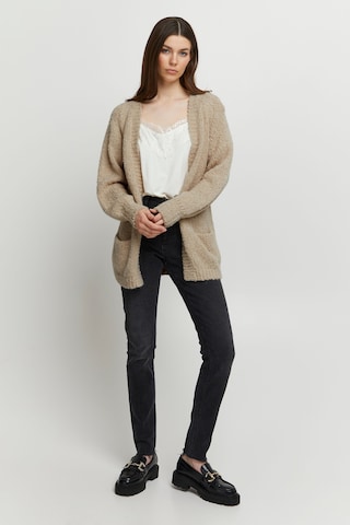 b.young Strickcardigan in Beige