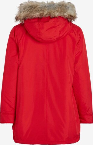 VILA Winter Jacket 'Loui' in Red