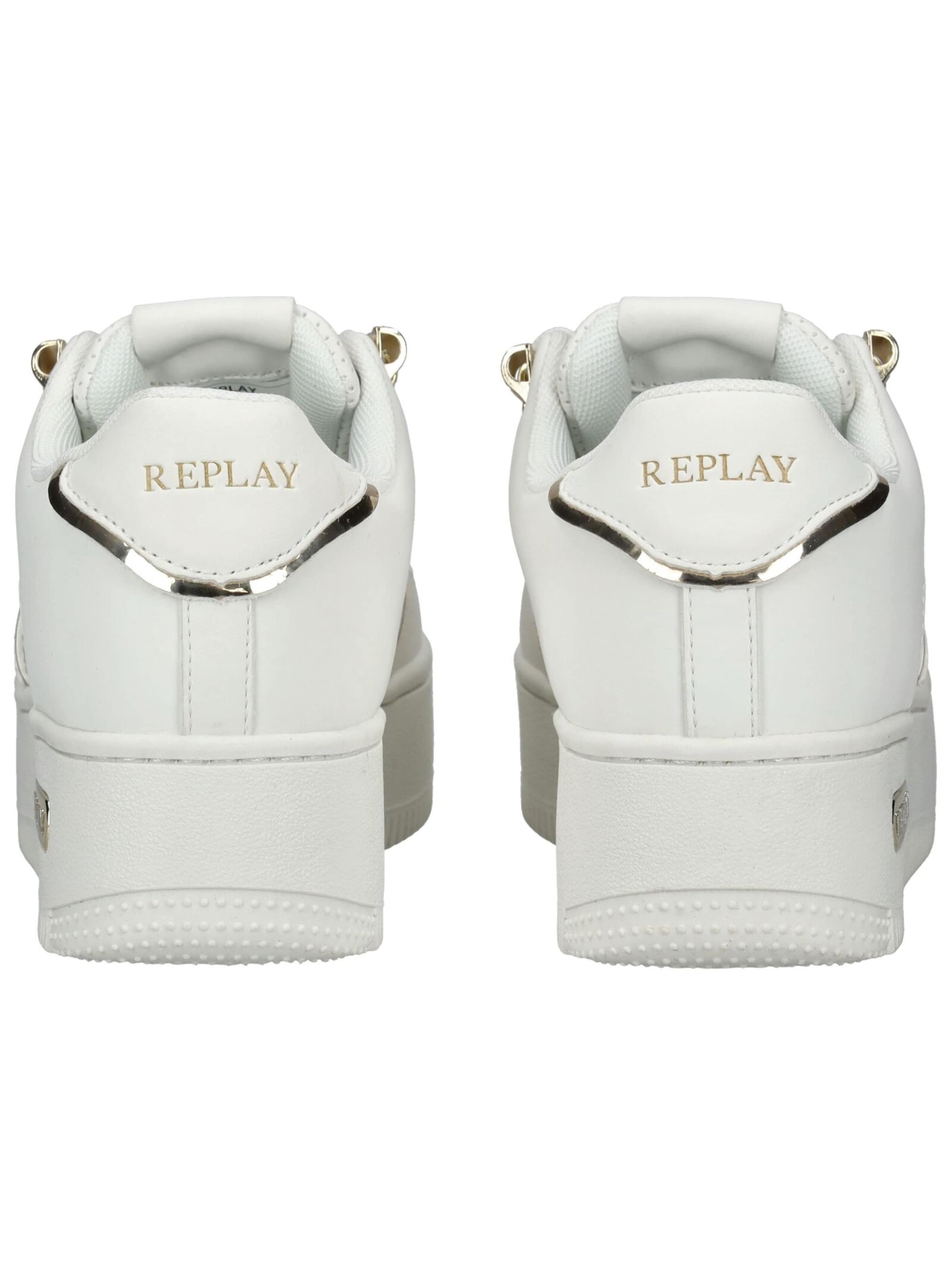REPLAY High-Top Sneakers in White