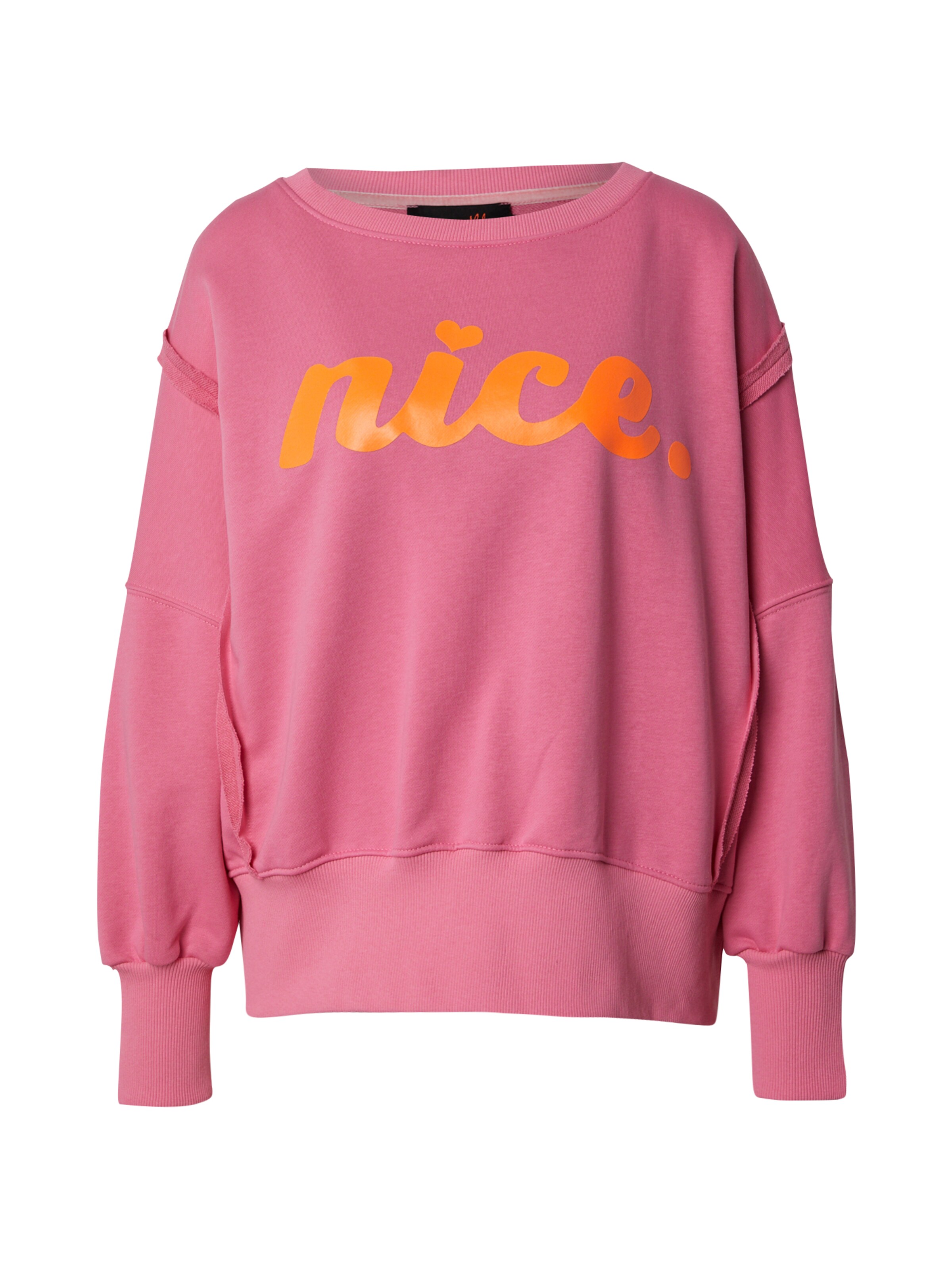 miss goodlifeSweater majica 'Nice' - roza boja: prednji dio