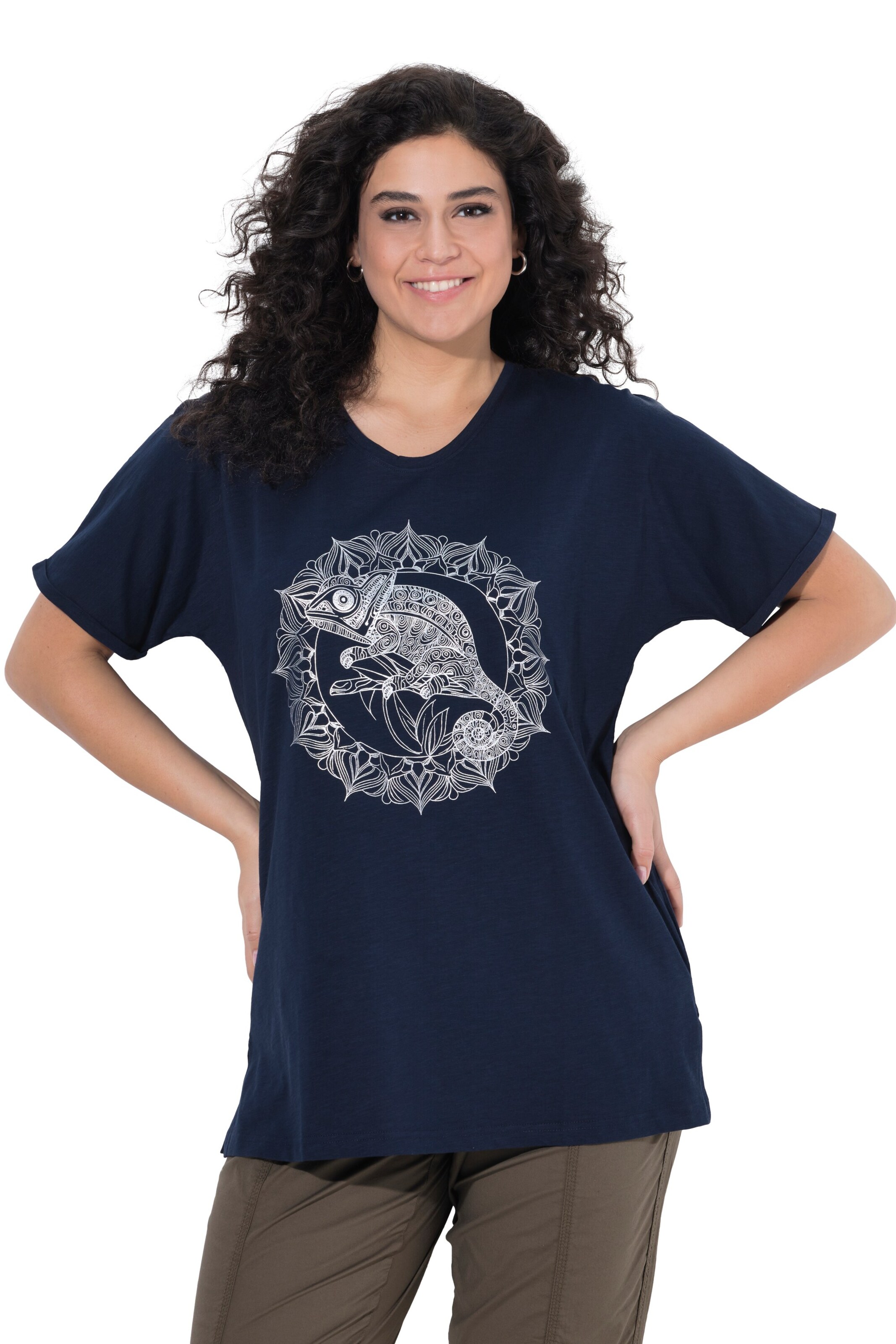 Ulla Popken Shirt in Blue: front