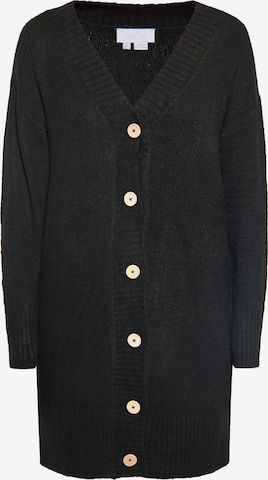 usha WHITE LABEL Knit cardigan in Black: front