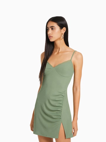 Bershka Dress in Green: front