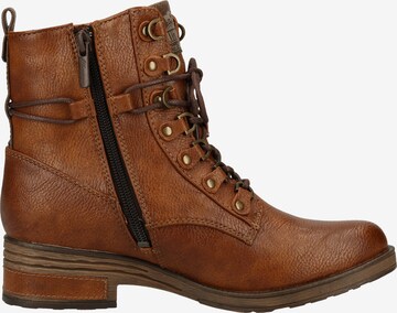 MUSTANG Lace-Up Ankle Boots in Brown