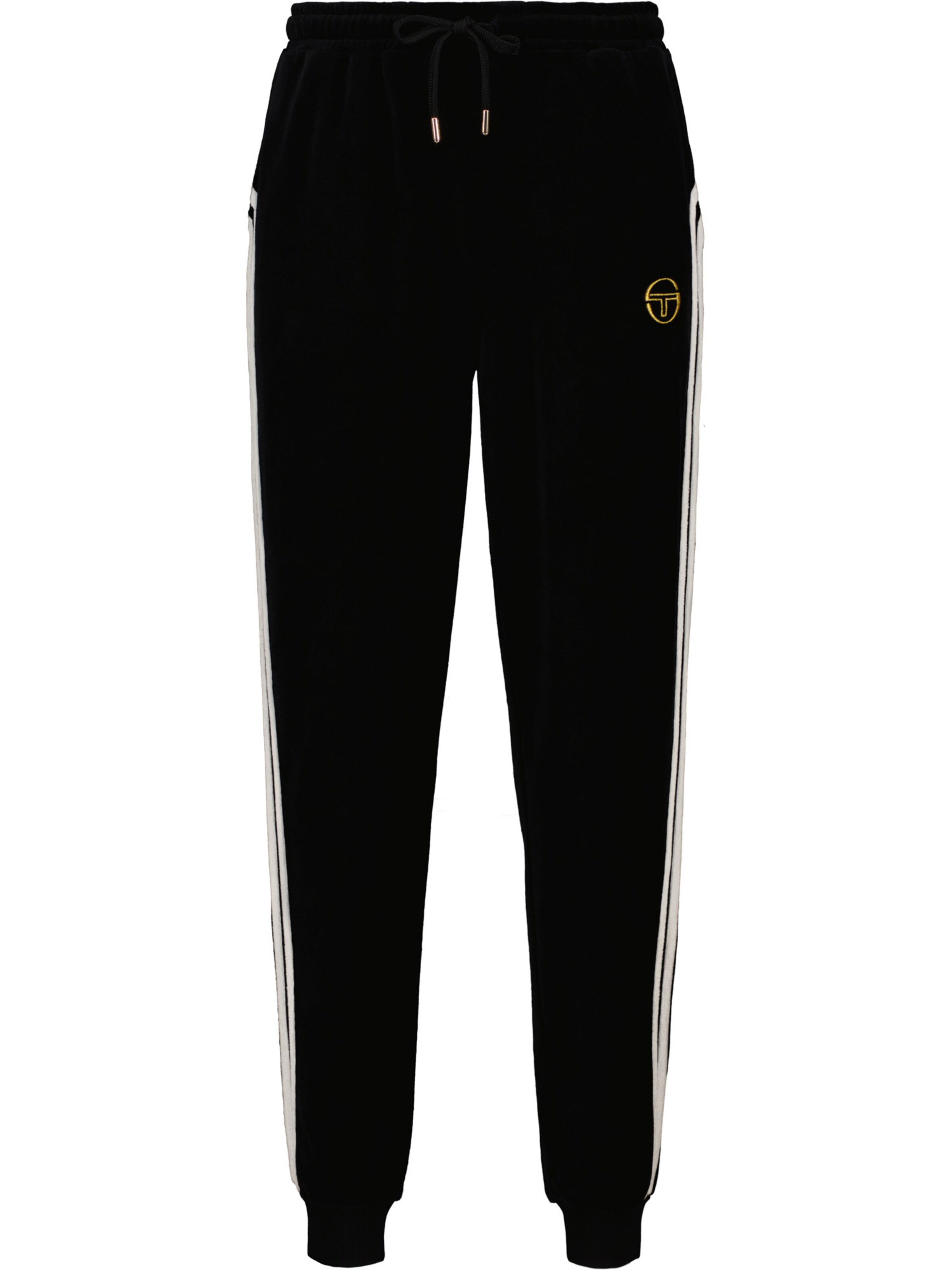 Sergio Tacchini Regular Sports trousers in Black: front