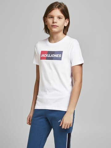 Maglietta di Jack & Jones Junior in bianco: frontale