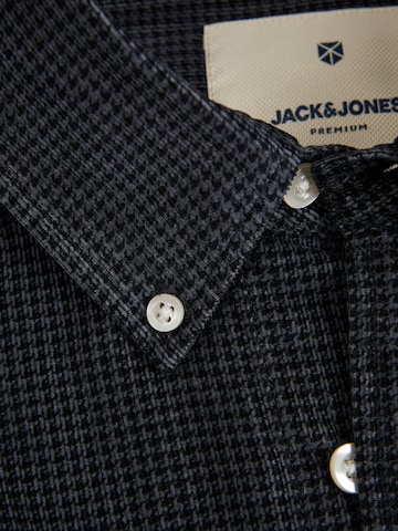 JACK & JONES Regular fit Overhemd 'BROOK' in Zwart