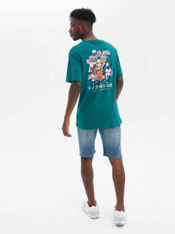 hydroponic - Camiseta 'Hydroponic x Naruto Group Graphic T-Shirt' en azul