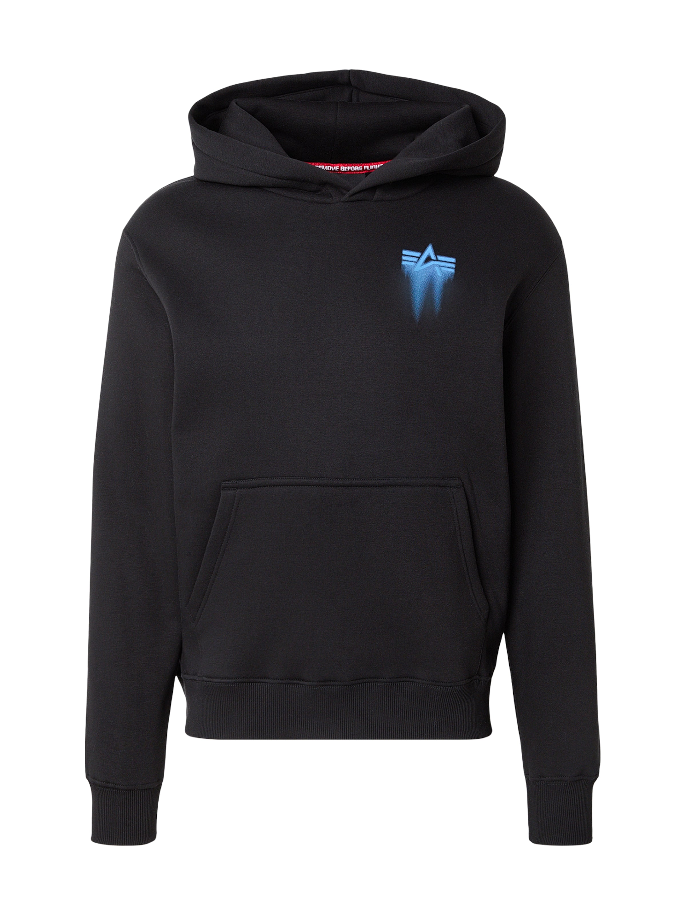 ALPHA INDUSTRIES Bluzka sportowa w kolorze czarny: przód