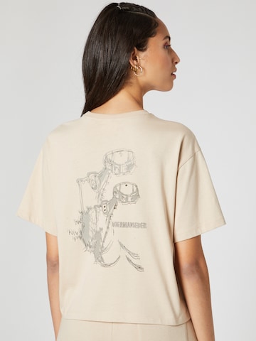 T-shirt 'Hale' Hoermanseder x About You en beige