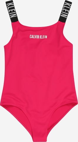 Calvin Klein Swimwear ثوب السباحة بـ زهري: الأمام