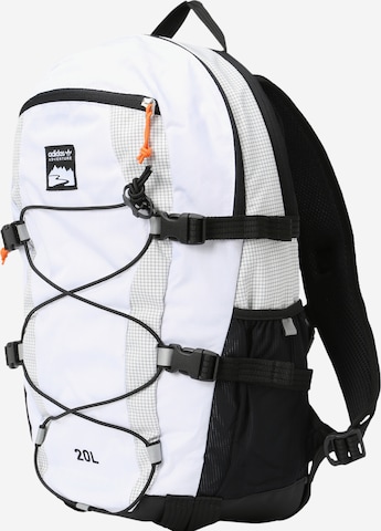 ADIDAS ORIGINALS Backpack 'Adventure' in White: front