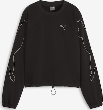 PUMA Sportief sweatshirt 'Motion' in Zwart: voorkant