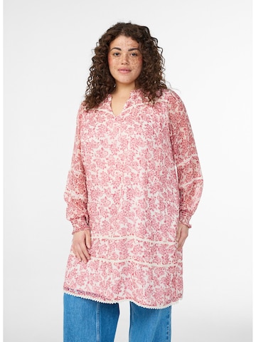 Rochie de la Zizzi pe roz: față