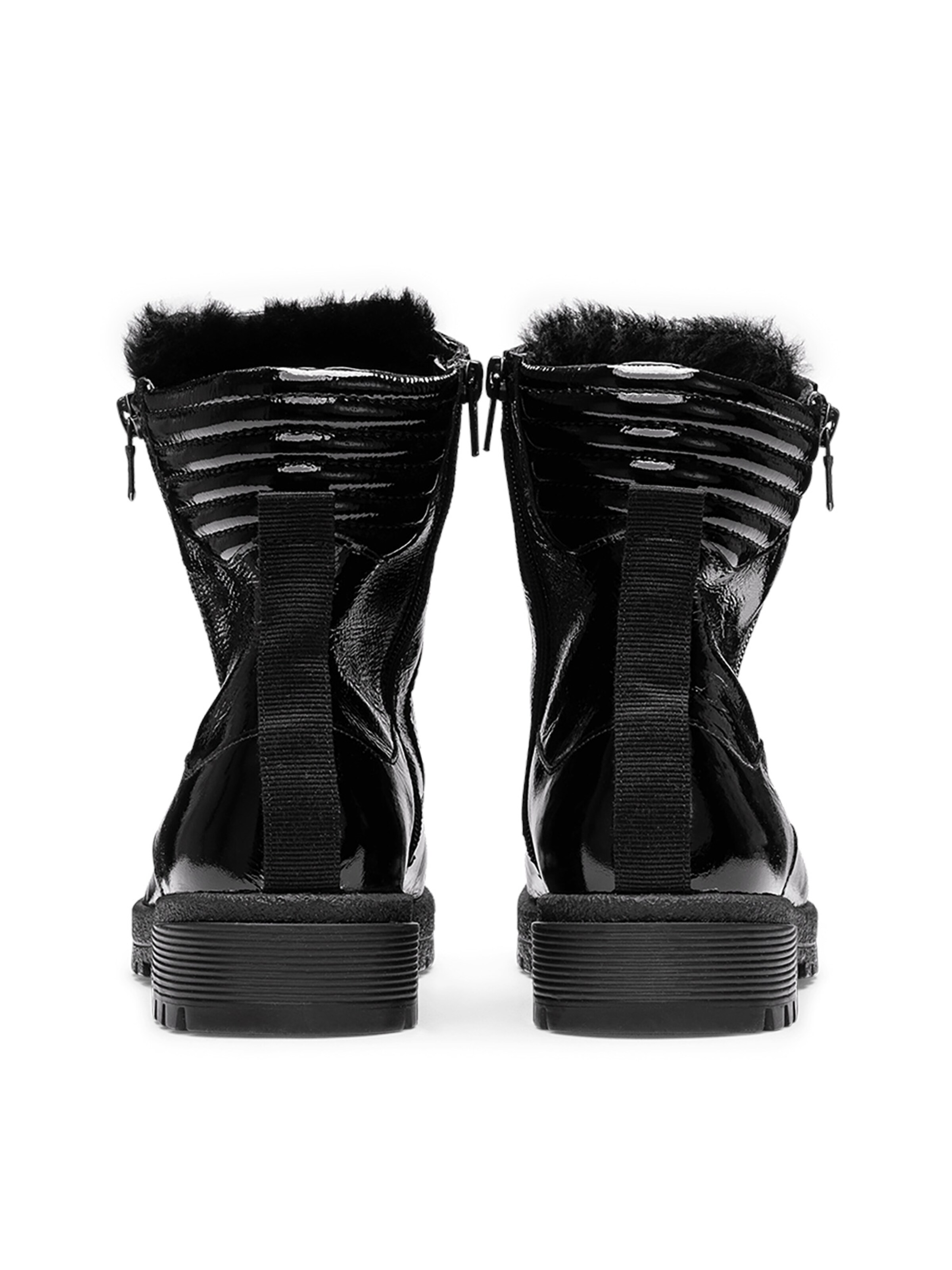 VITAFORM Schnürstiefelette in Schwarz