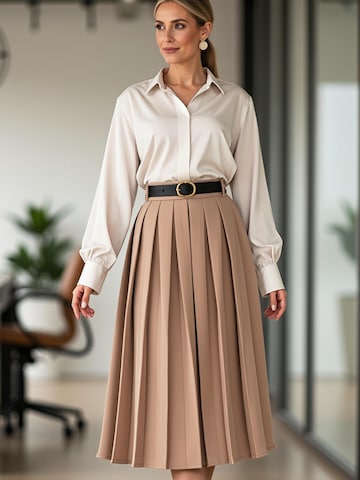 Gonna 'M1154' di Figl in beige