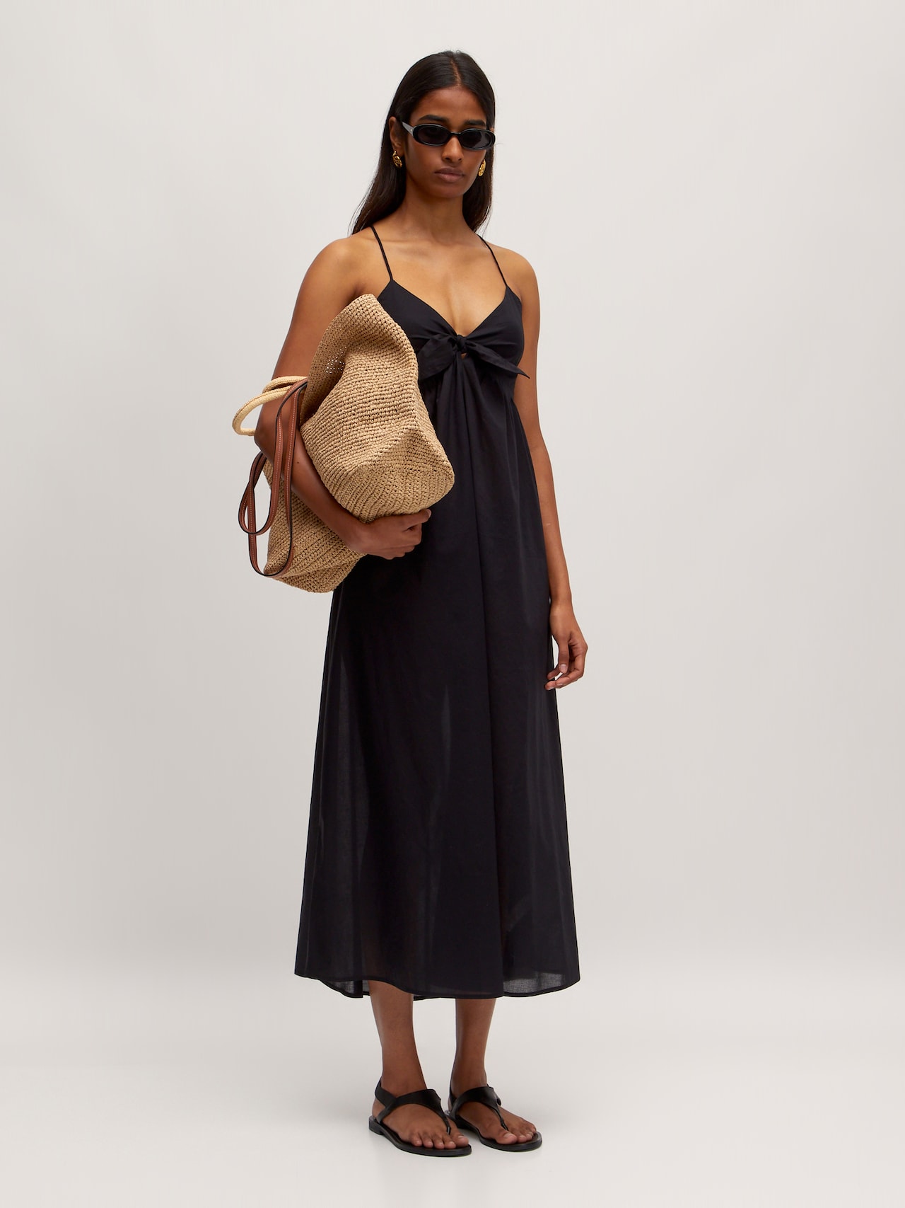 EDITED Vestido de verano 'Uma' negro