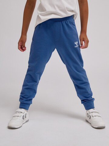 Hummel Tapered Sports trousers in Blue: front