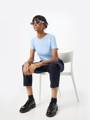 TOMMY HILFIGER T-Shirt '1985 Slim Slub' in Blau