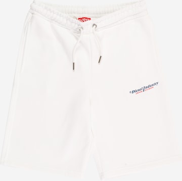 DIESEL Regular Pants 'PDADOIND' in White: front