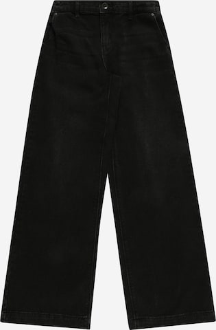 KIDS ONLY Wide leg Jeans 'Comet' in Zwart: voorkant