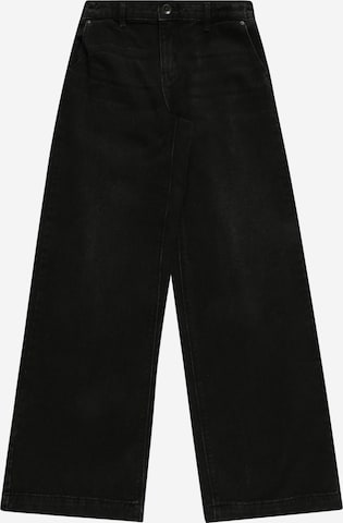 Wide leg Jeans 'Comet' di KIDS ONLY in nero: frontale