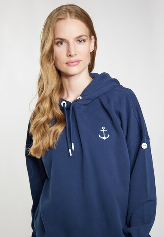 DreiMaster Maritim Sweatshirt 'Eissegler' in Blau