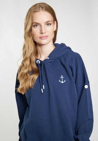 DreiMaster Maritim Sweatshirt 'Eissegler' i blå