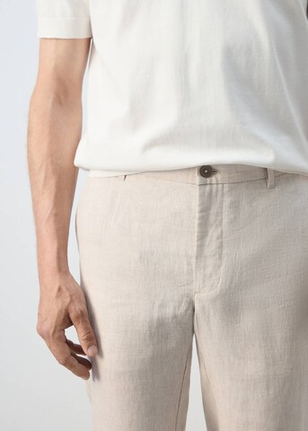 MANGO MAN Slim fit Chino Pants 'Oyster' in Beige
