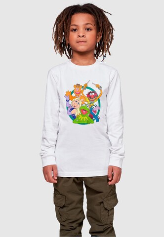 ABSOLUTE CULT Shirt 'Muppets - Group Circle' in White: front