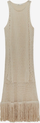 Pull&Bear Knit dress in Beige: front