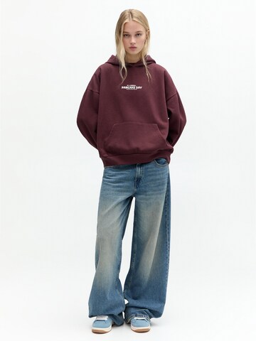 Pull&BearSweater majica - crvena boja