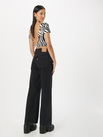 LEVI'S ® Wide leg Τζιν 'Ribcage' σε μαύρο