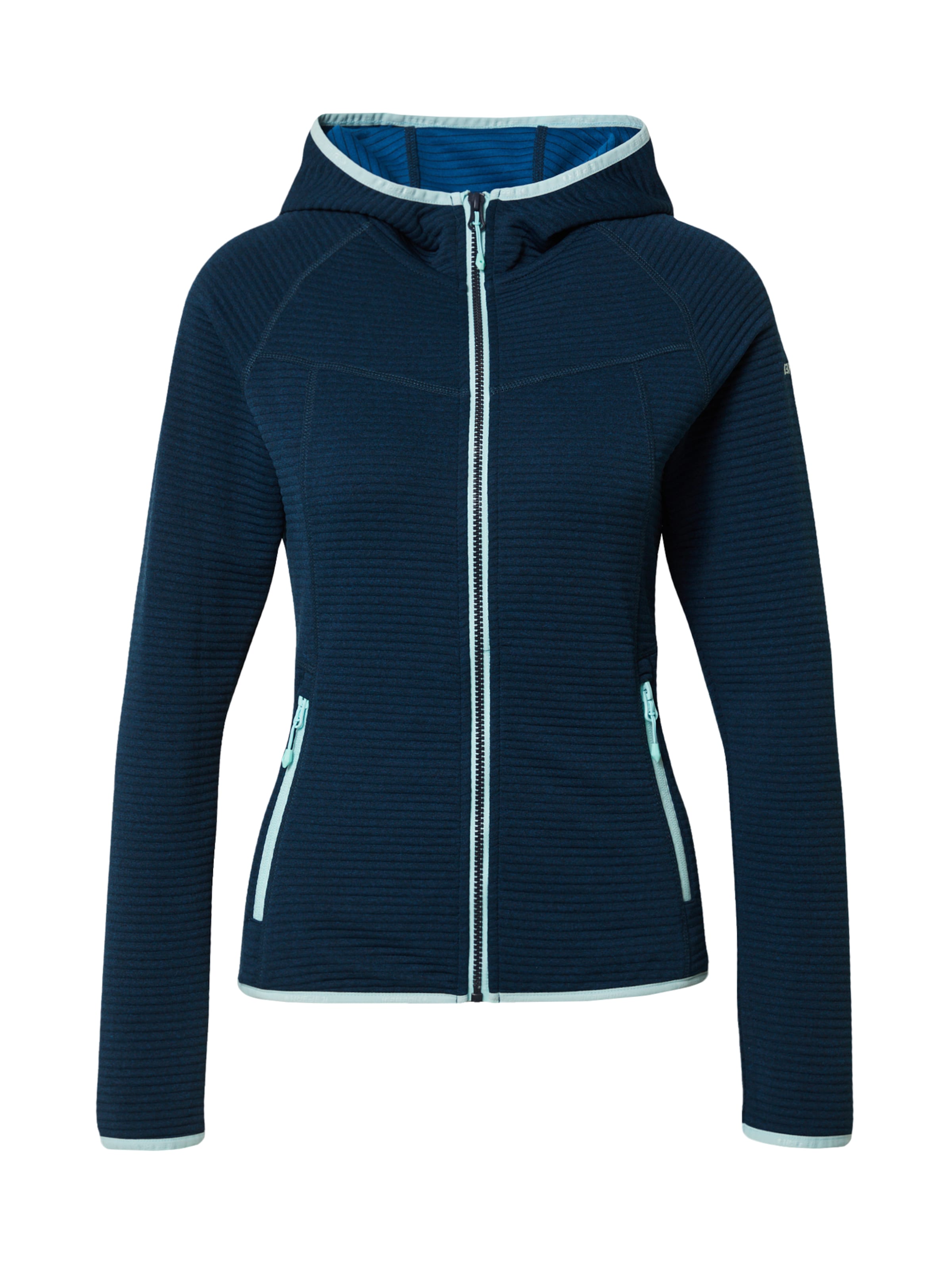 ICEPEAK Λειτουργική ζακέτα φλις σε μπλε: μπροστά