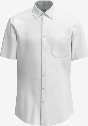SEIDENSTICKER Regular Fit Hemd 'Smart Essentials' in Weiß: Vorderseite