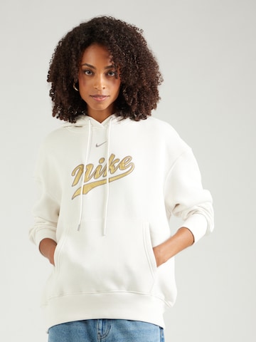 Nike Sportswear Sweatshirt 'PHNX FLC' in Weiß: Vorderseite