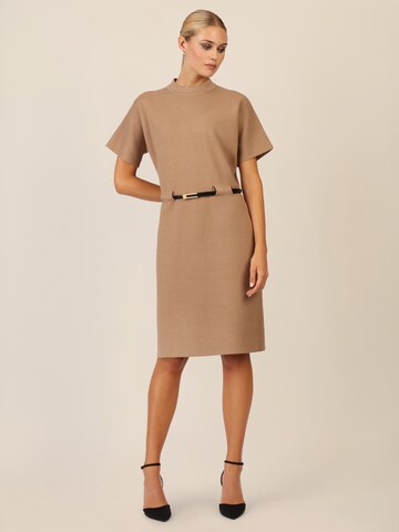 APART Knitted dress in Brown